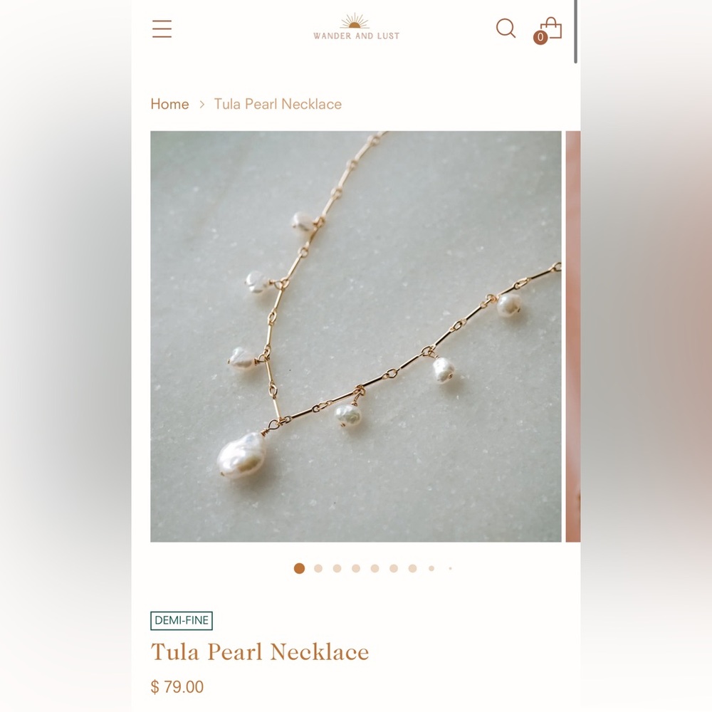 Freshwater pearl necklace
